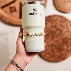 Tumbler Cup Charm Stanley Tumbler Charm Personalized Water Bottle Charm Wine Glass Charm Drink Accessory Tumbler Handle Charm Gift For Her