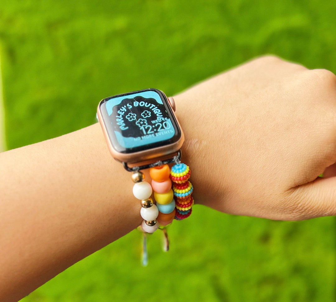 Beaded Apple Watch Band Etsy