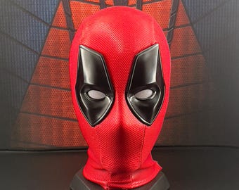 Customizable Red Superhero Mask: Spiderman Deadpool Style Cosplay