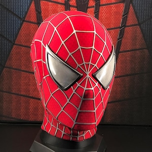 Benutzerdefinierte rote Spiderman-Maske: Sam Raimi inspirierte Lycra-Gesichtsschale