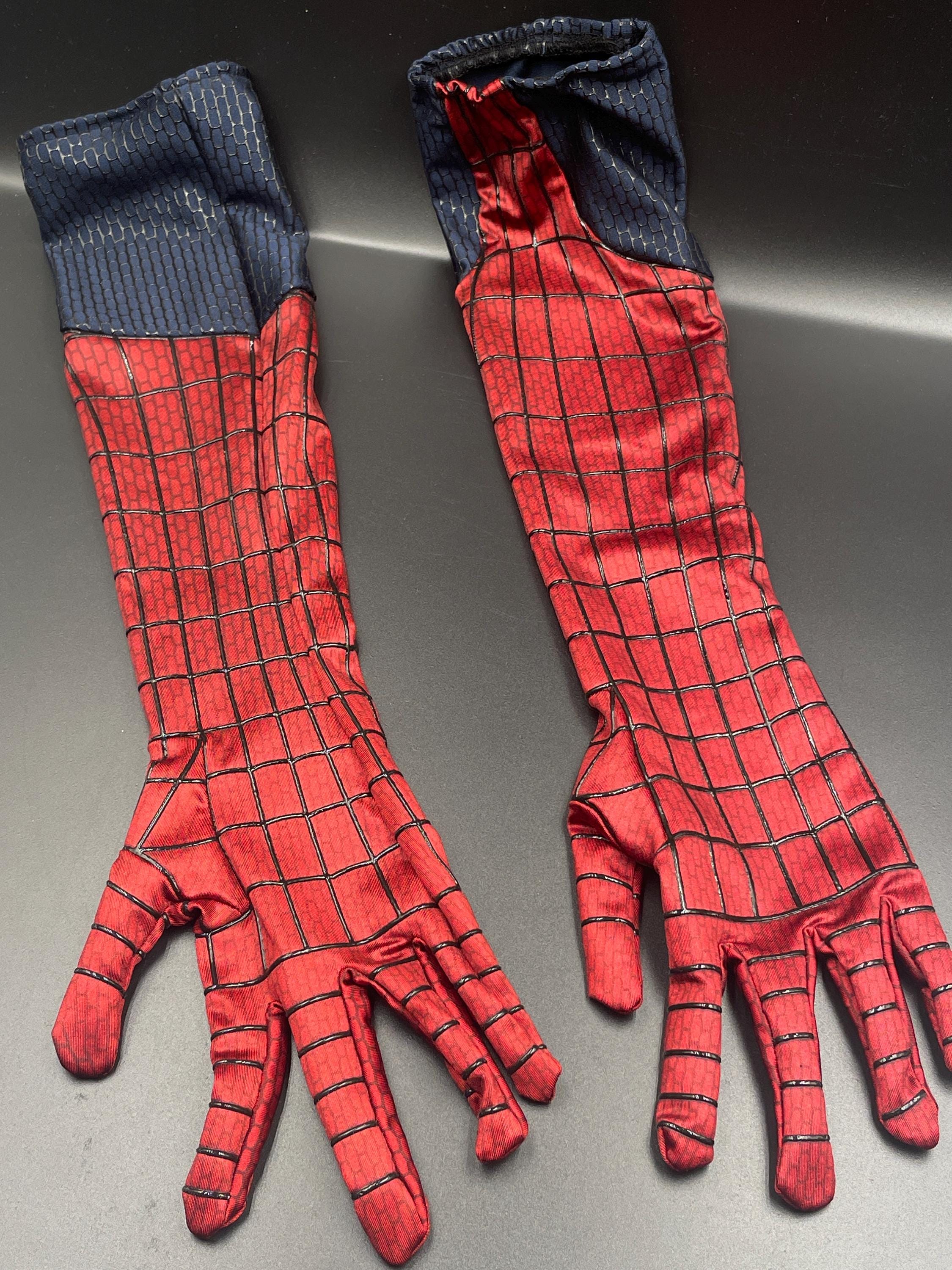 Spiderman Screen Printing Gloves  Long Red Cosplay Hand Accessories,  Superhero Halloween Costume Prop - Etsy Israel