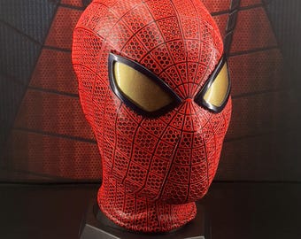 Customizable Spider-Man Mask : Halloween Cosplay Accessories Superhero Costume Prop Spiderman Faceshell