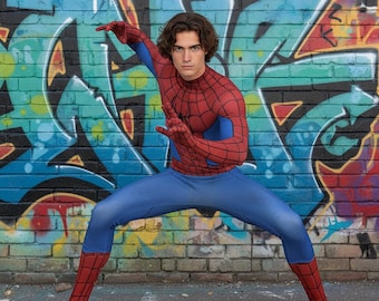 Spiderman Cosplay-kostym: Bodysuit, Mask - Superhjälte Zentai-dräkt