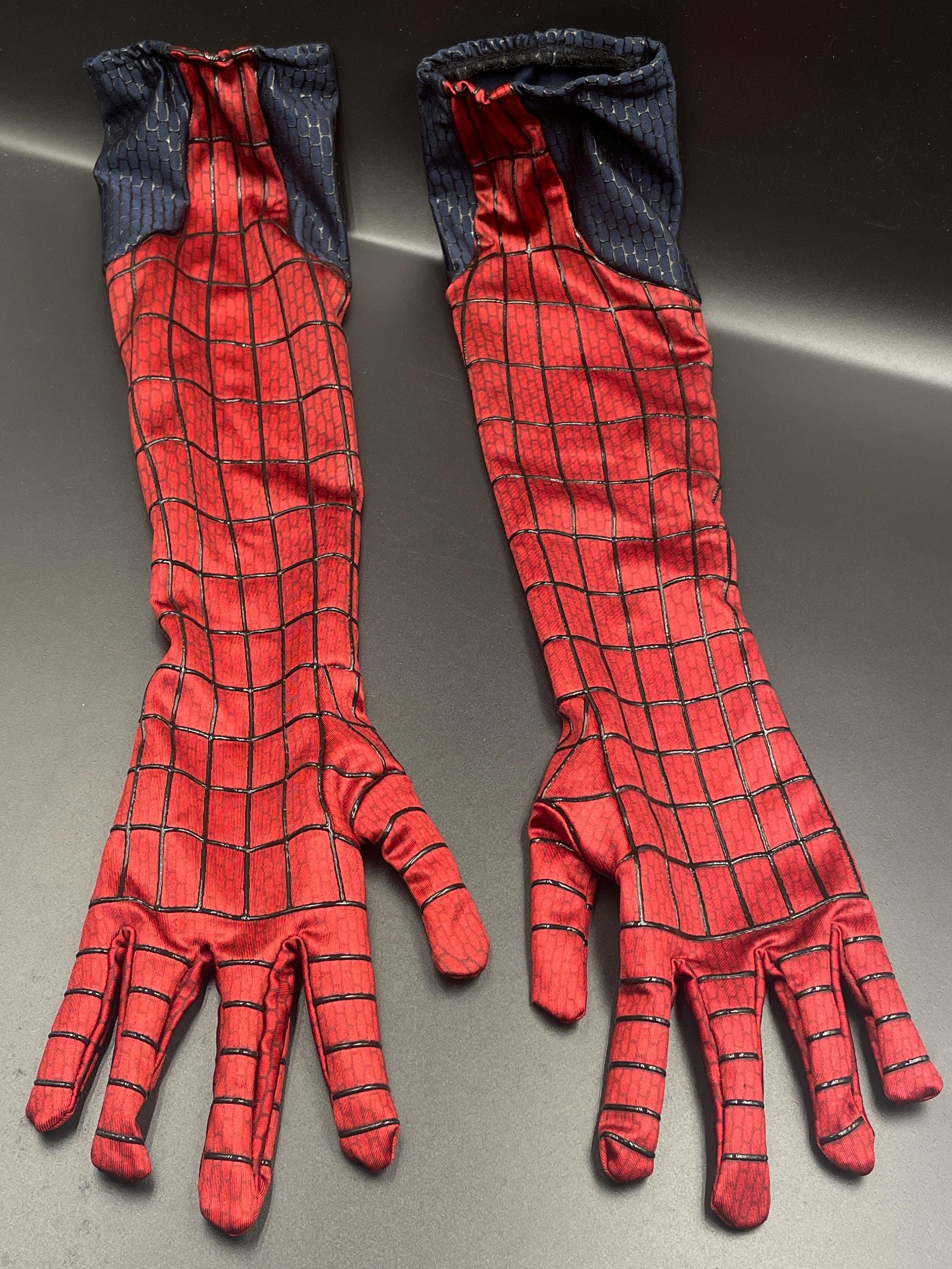 Spiderman Screen Printing Gloves – Long Red Cosplay Hand