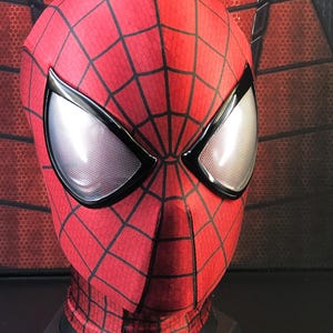 Custom Fit Spider-Man Maske: Lycra Spandex Cosplay - Rote Gesichtsschale