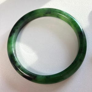 Bangle -61mm Beautiful Natural Green Nephrite Jade Bangle