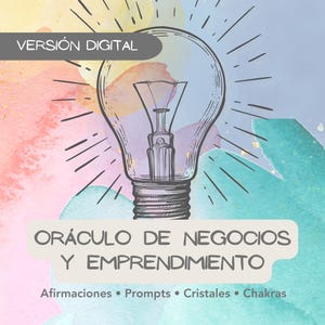 Oráculo digital para emprendedoras | Cartas de emprendimiento en MP4 + GIF | Claridad, energía y motivación diaria | No requiere impresión
