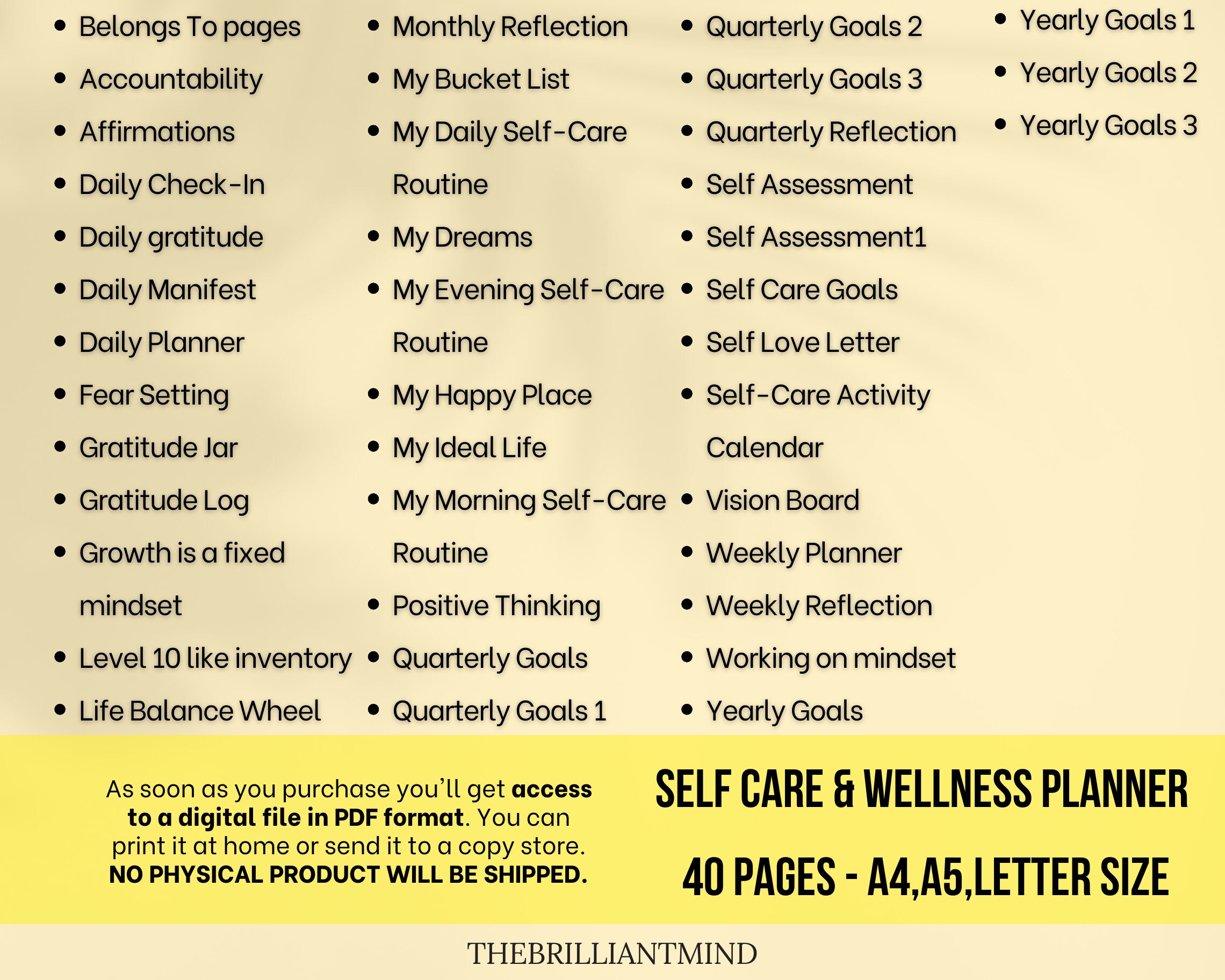 7 in 1 Planner Bundle for Your Daily Work Life Daily Life, Goal, Meal ...