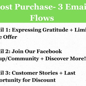 Email Marketing - Post Purchase