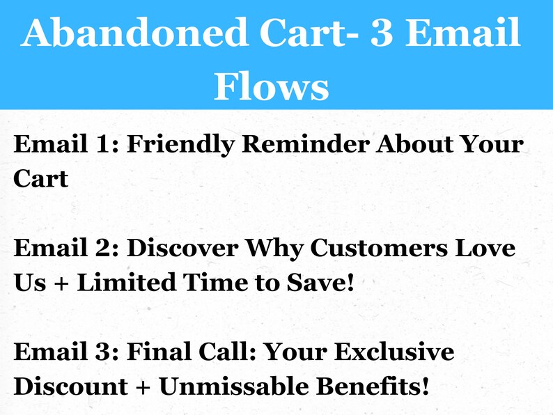 Email Marketing - Abandoned Cart