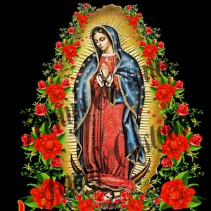 Virgen de Guadalupe, Lady of Guadalupe, PNG Descarga instantánea, Diseño de camiseta