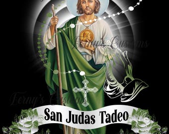 San Judas Tadeo, Saint Jude Thaddaeus, San Judas Tadeo PNG File, El Santo Patron PNG Instant Download, T-Shirt Design.