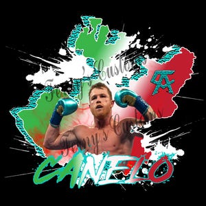 Canelo Alvarez, Jalisco Map Canelo Alvarez Mexicano, PNG Instant Download, T-Shirt Design.