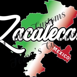 Zacatecas Mexico State Map Tricolor PNG, Mexico State PNG, PNG File Download, Mexico State Digital File, T-shirt Design.