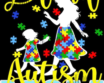 Proud Autism Mom Png, Autism Mom Puzzle Png, Autism Awareness Mom Png ...