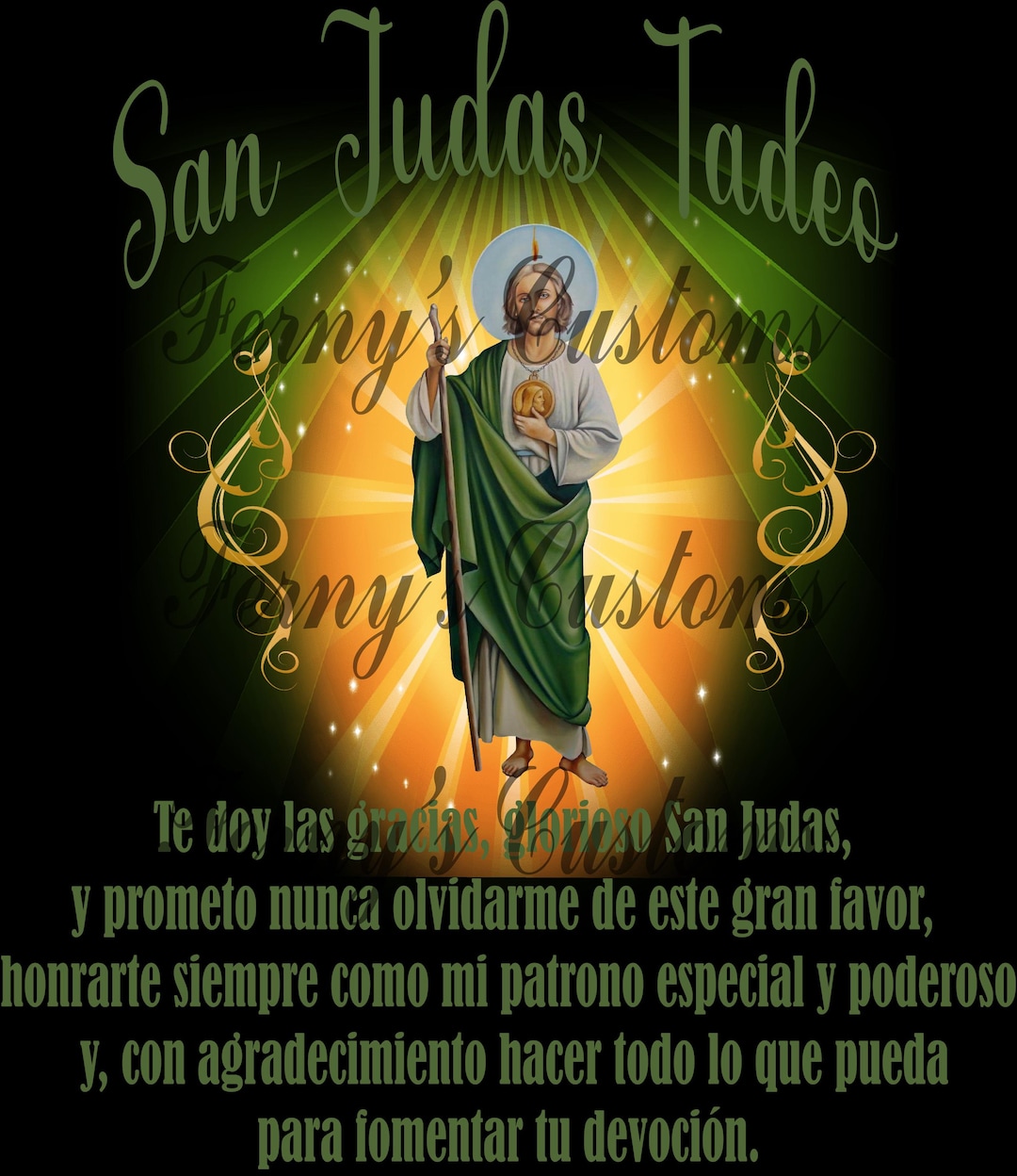 SAN JUDAS TADEO SAINT JUDE APOSTLE RELIGIOUS JUDAS THADDEUS BLUE T