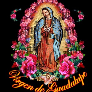 Virgen de Guadalupe, Señora de Guadalupe, PNG Descarga Instantánea, Diseño de Camiseta.