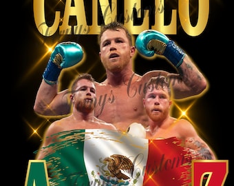 Canelo Alvarez, Canelo Mexican Flag, Canelo Alvarez Mexicano, PNG Instant Download, T-Shirt Design.