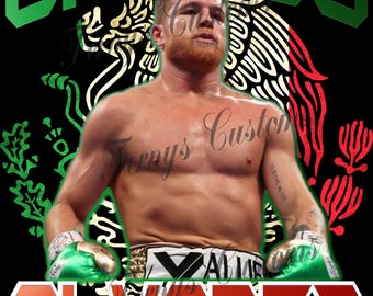 Canelo Alvarez, Canelo Mexican Flag, Canelo Alvarez Mexicano, PNG Instant Download, T-Shirt Design.
