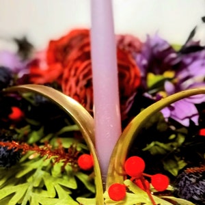 Vintage Lilly  Brass Candlestick  By Ivar Alenus Bjork  UsYstad Metal