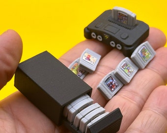 Min64 - Mini Game Console - Add Games and Cart Storage!