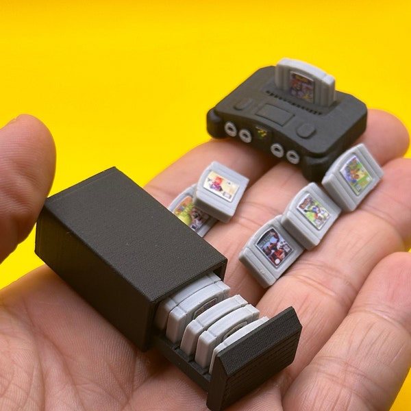 Min64 - Mini Game Console - Add Games and Cart Storage!