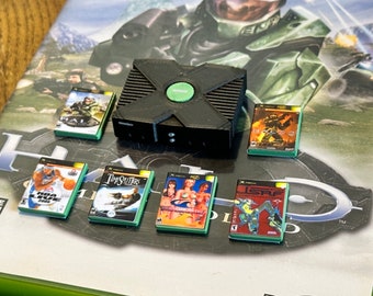 Mini Xbase Games – do domków dla lalek, na półki lub do ekspozycji na biurku – TYLKO gry – konsola i telewizor sprzedawane oddzielnie