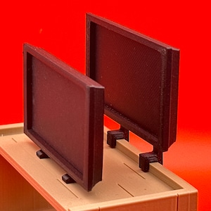 If you choose a large or small HDTV, you have the choice to mount it to the bookshelf with the included brackets, or snap in the included feet to allow the TV to stand freely! (Small HDTV Pictured)