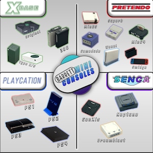 Mini TV, Bookshelf, & Video Game Console - Etsy