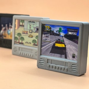 Mini CRT TV 3 Models, 5 Color Options Personalize with the Image of Your Choice image 1