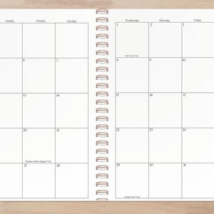 Monthly overview planner with a clean, minimalist design, perfect for organizing your schedule and planning ahead. This undated, unpersonalized planner offers ample space to track important dates, events, goals, and tasks for each month. Ideal for staying on top of your commitments, this letter-size planner is perfect for both personal and professional use. Its versatile layout allows Perfect for students, professionals, and planner enthusiasts looking to stay organized throughout the year.