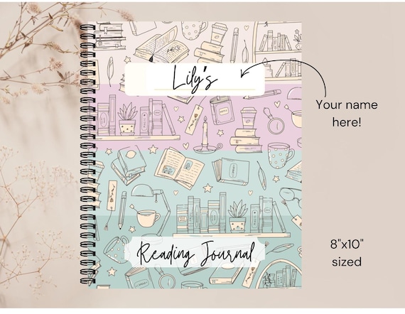 Reading Journal 8×10 Personalized – Book Tracker, Reading Goals & Reviews | BookTok