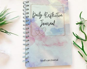 Daily Reflection Journal: A5 Guided Mood Tracker for Self-Care