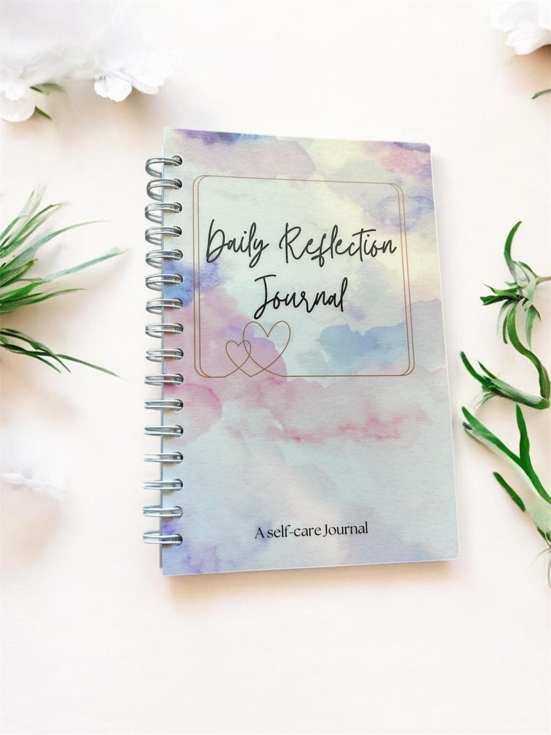 Daily Reflection Journal: A5 Guided Mood Tracker for Self-Care image 1