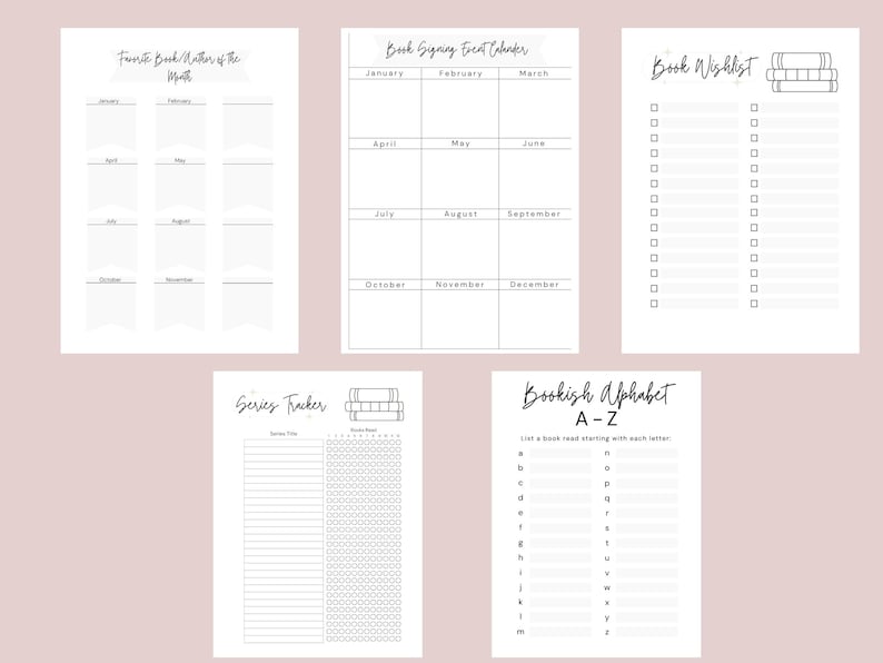 Reading Journal 8×10 Personalized – Book Tracker, Reading Goals & Reviews | BookTok imagem 6