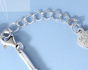 Charms 925 Sterling Silver Bracelets Bangles for Women Valentine's Days Gift Cubic Zircon Double Heart Bracelet Jewelry