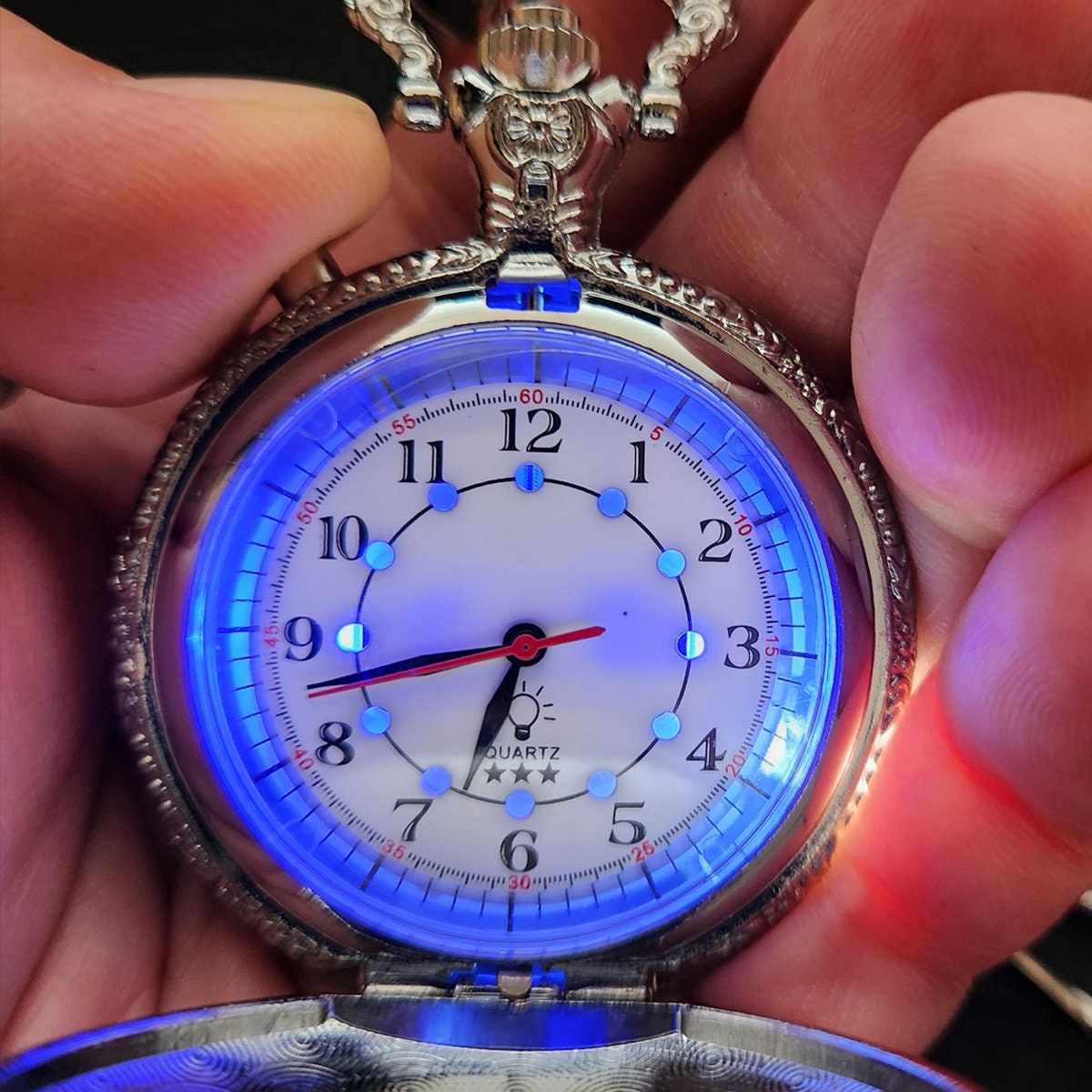 Leather Case Included High Quality Vintage Quartz Pocket Watches