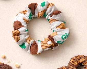 Pfadfinderin Cookie klein Med Scrunchie Pfadfinderin Haargummi Cookie Liebhaber Haargummi niedliche Pfadfinderin Gruppenführer Geschenk Cookie Händler Saison