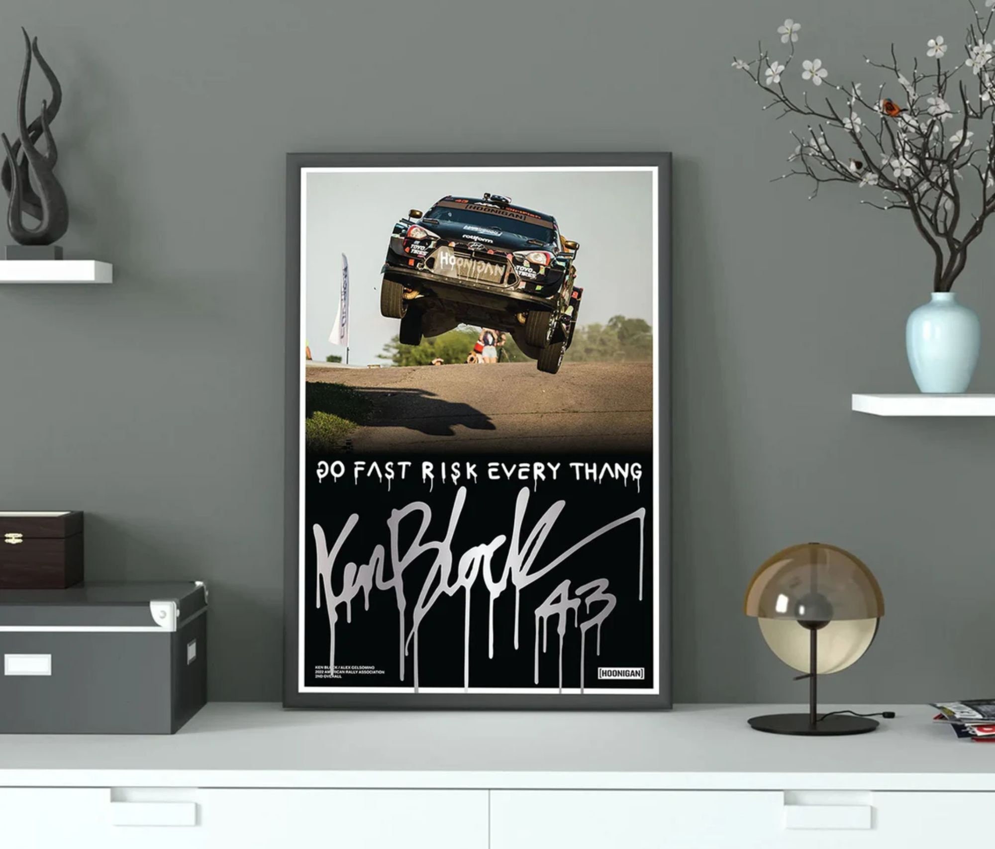 Discover Ken Block Poster, Ken Block Risk Every Thang 2022 Jump Poster,