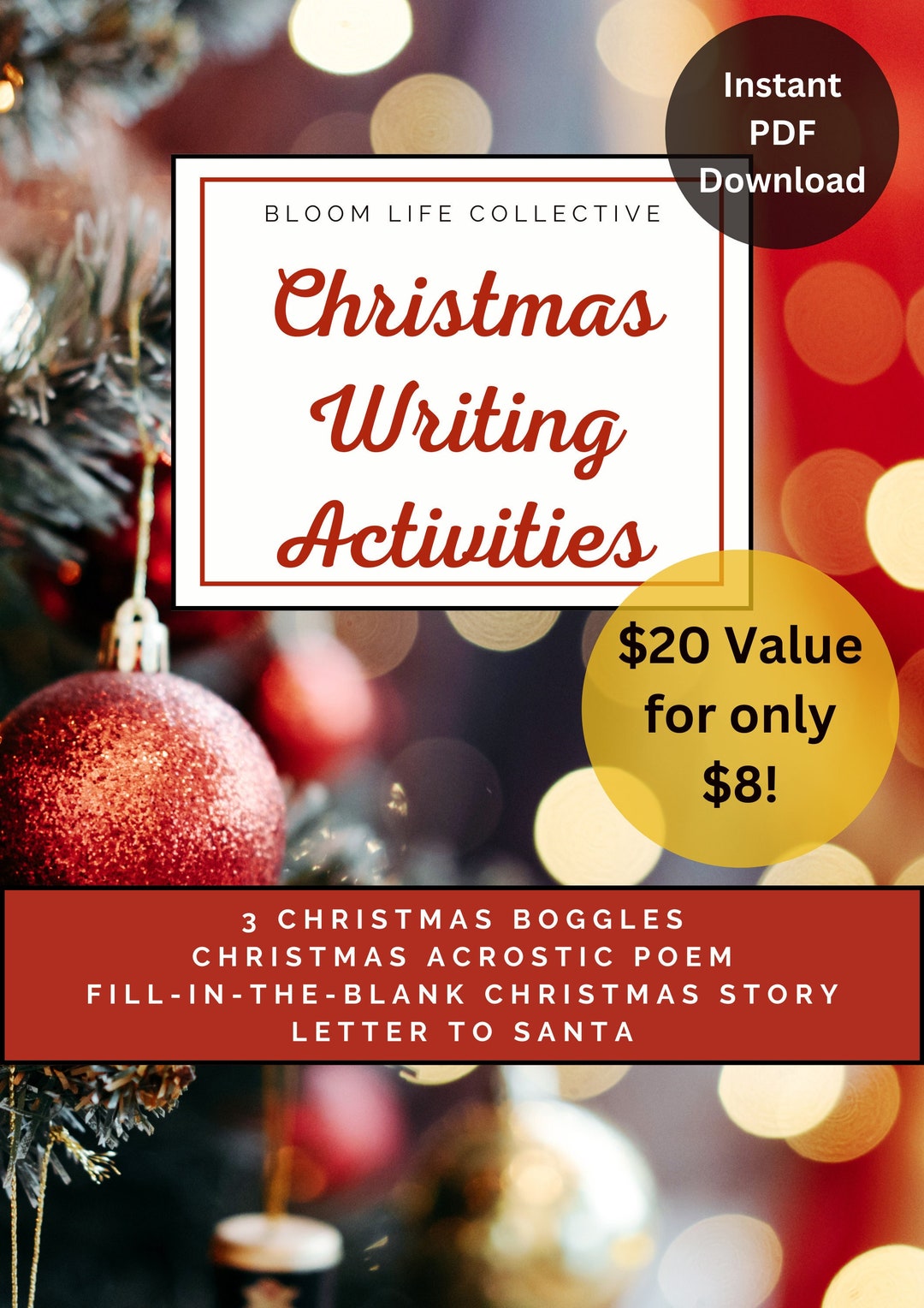 Christmas Writing Activities Printable - Il 1080xN.4472481829 M8u0 