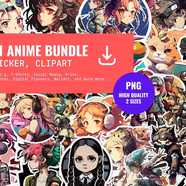 Manga Sticker Pack Etsy