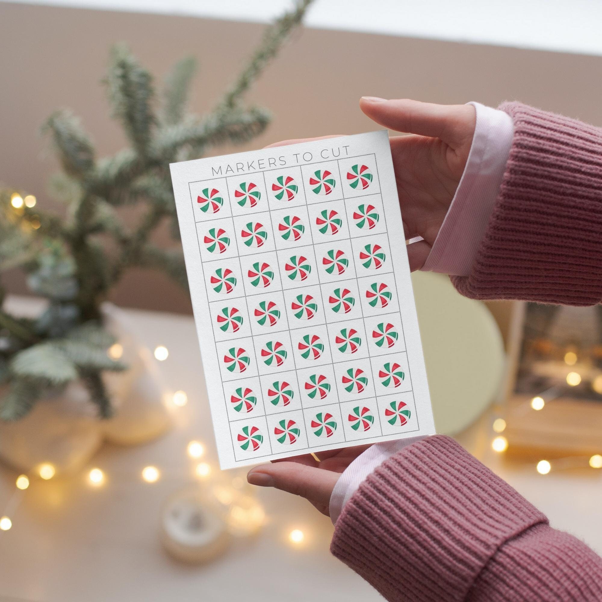 Christmas Bingo Printable Game for Kids, Family and Friends, 50 Unique ...