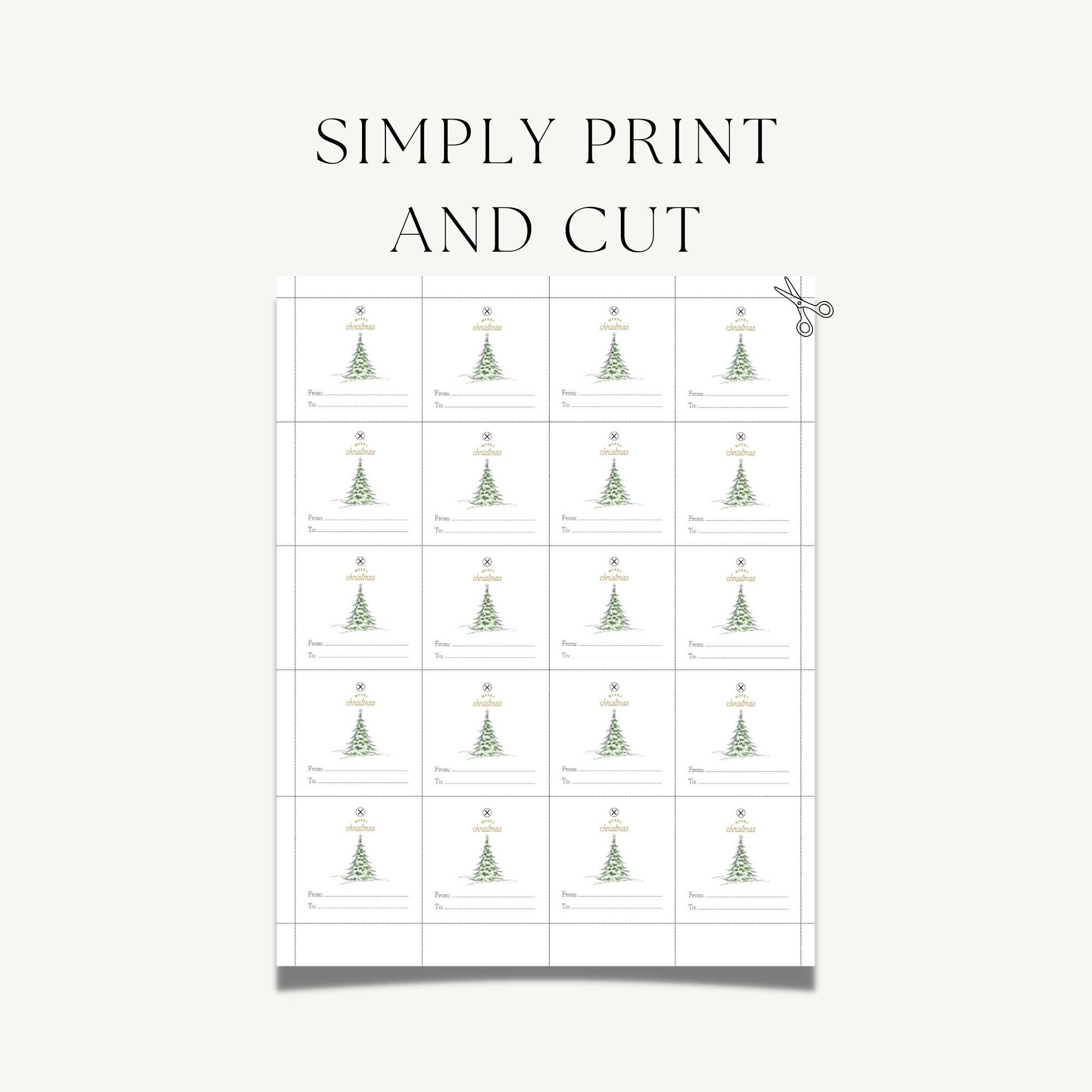 Printable Christmas Gift Tag Bundle, Editable Canva Template, Custom ...