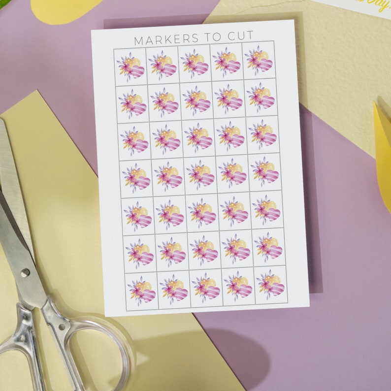 Mother's Day Bingo Printable, 50 Unique Bingo Cards for Kids, School ...