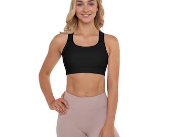 PADDED SPORTS BRA | Women Sports Bra Racerback Sports Bra | Gift For Girlfriend | Athletic Fitness Sports Bra | Women Yoga Bra
