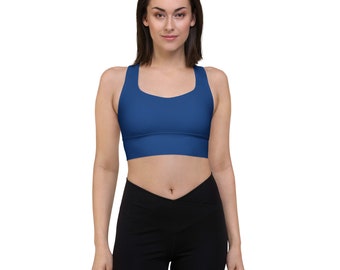 LONGLINE SPORTS BRA Women Workout Bra | Exercise Bra Gift For Girlfriend | | Athletic Women Padded Sports Bra | Bra For Yoga