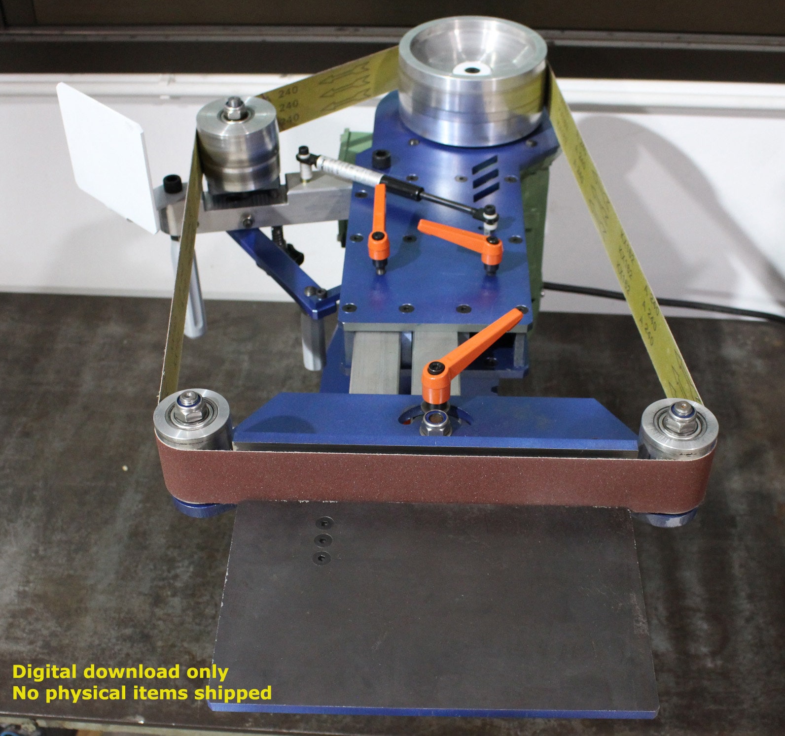 No-weld 2x72 Tilting Belt Grinder Plans (metric) – for Vertical