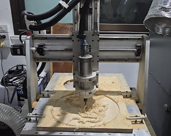 Plany routera CNC | Szczegółowe rysunki CAD 3D i PDF | 4 osie | Łatwy przewodnik
