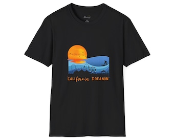 California Dreaming T-Shirt, Sunset Beach Graphic Tee