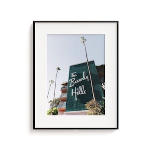 Beverly Hills Hotel Print: Los Angeles Hollywood Glam Wall Art